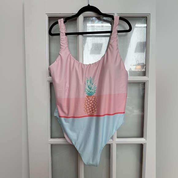 The Bikini Lab Pineapple Pop Art One Piece Swimsuit Plus Size 2X NWOT - Picture 13 of 13